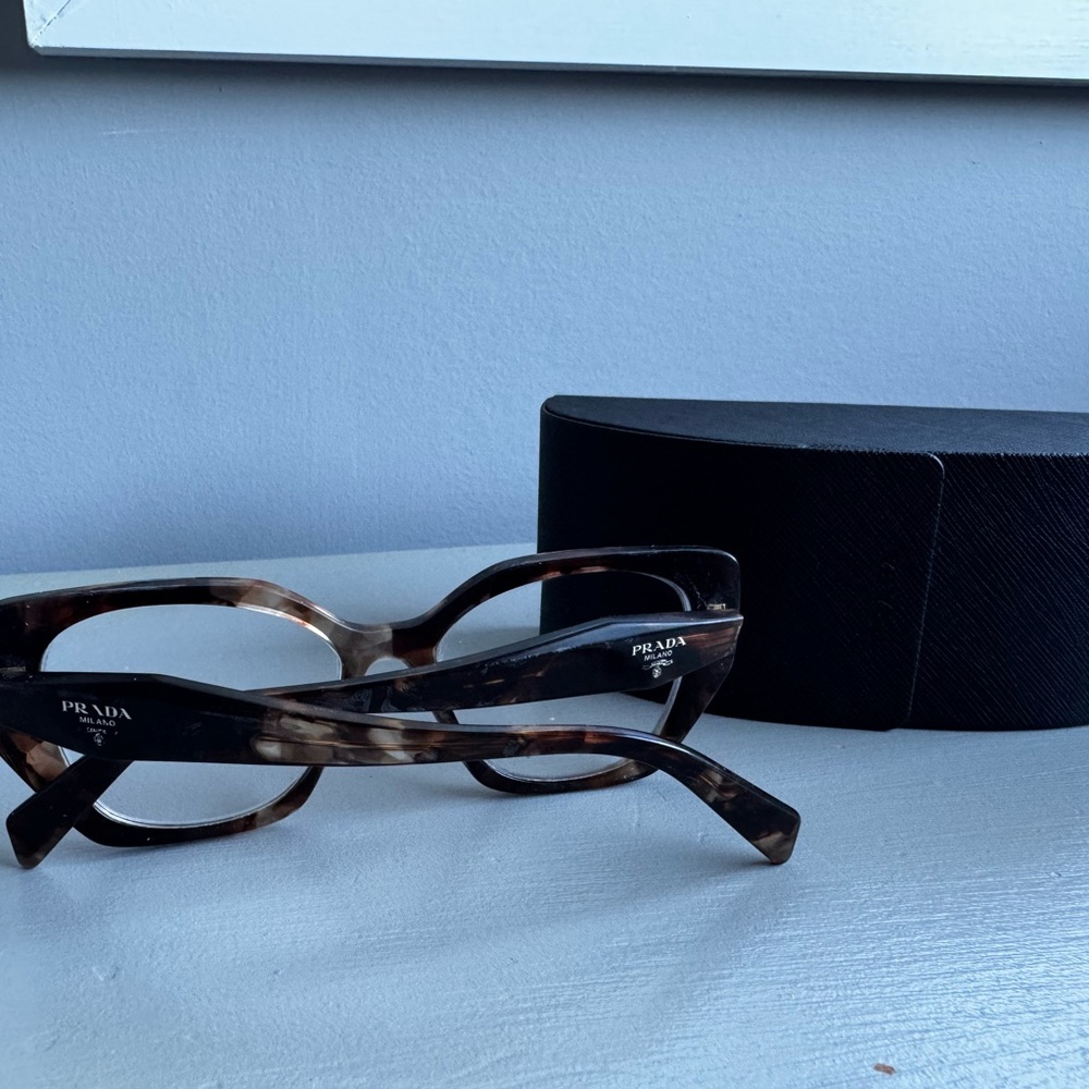 Prada Women's Glasses in Tortoise Pattern